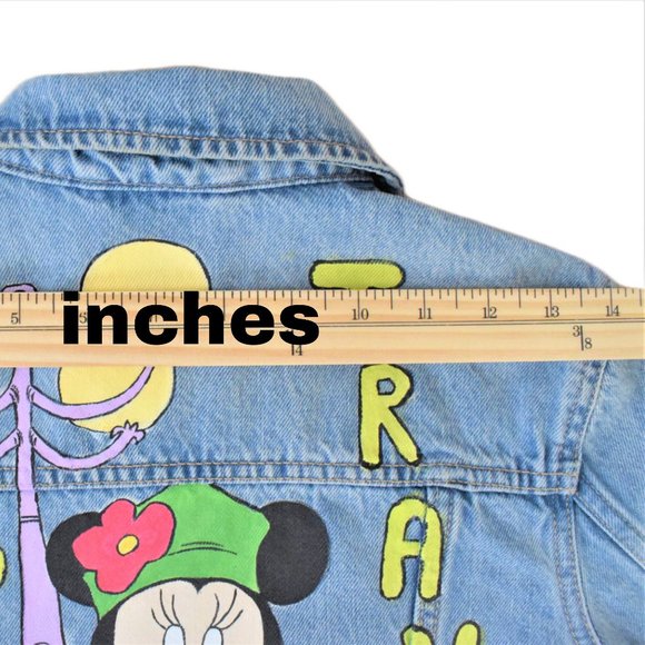 Hand Painted Denim Jacket NEW - Picture 4 of 5